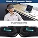 LYLFL Sleep Mask, Updated 2020 Version 100% Blackout Sleep Eye Mask, Adjustable Eye Cups & Zero Eye Pressure, Possible Sleep Guaranteed-Soft Comfortable and Breathable Night Blindfold for Travel,Nap