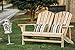 LOKATSE HOME Wooden Double Adirondack Chair Loveseat, Natural