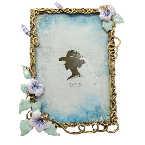 PYOAGT Vintage Floral Photo Frame 5x7