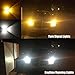 iBrightstar Extremely Bright 3030 Chipsets 1157 2057 2357 7528 BAY15D P21/5W Switchback LED Bulbs with Projector Replacement for Daytime Running Lights/DRL and Turn Signal Lights, White/Amber