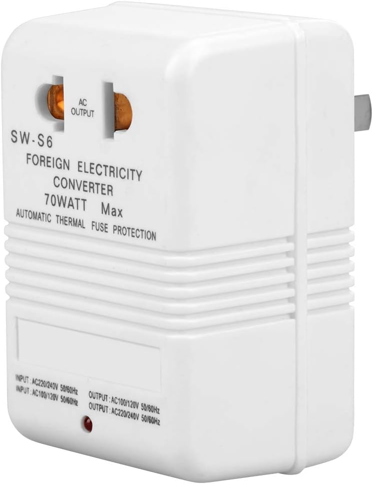 Voltage Converter Adapter 70W 110V/120V to 220V/240V Travel Step Up & Down Voltage Converter Transformer (CN standard plug）