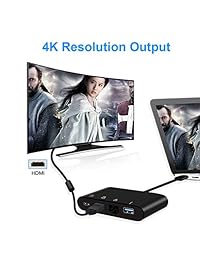 Jeefung   Adaptador USB C a Ehernet, USB tipo C a HDMI 4K Hub con RJ45 Gigabit Ethernet, USB 3.0, PD transferencia de datos compatible con MacBook