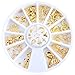 Indexu Golden Rivet 3D Nail Decoration DIY Mixed Shaped Nail Art Decals Tips
