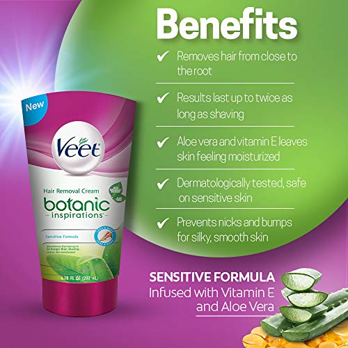 Veet Legs Body 3 In 1 Gel Cream Hair Remover 6 78 Oz Sensitive