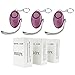 HXDZFX Emergency Personal Alarm,135DB Self-Defense Electronic Device Security Alarm Keychain With LED Light for Women Kids Girls Elderly Safety - 3 Pack (Purple)