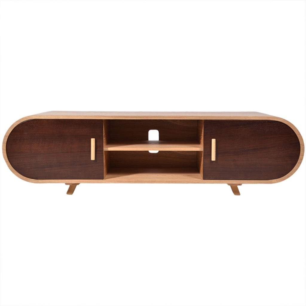 Wooden Tv Table Shelf Long Modern Storage Cabinet 2 Doors Shelves Low Bench Stand Unit For Living Room Furniture Natural 180 X 47 X 42 Amazon Co Uk Kitchen Home