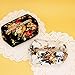 Clutch Bag, Misaky Women Lady Retro Vintage Flower Small Wallet Hasp Purse (Black)