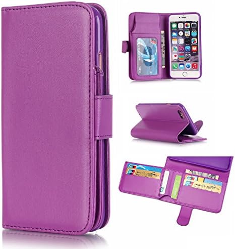 6S Plus Case,6S Plus Wallet Case, Stand Case,Flip Case for iPhone6S Plus, 6S Plus Wallet Case Cover for Apple iPhone 6/6s Plus 5,5" (Purple)