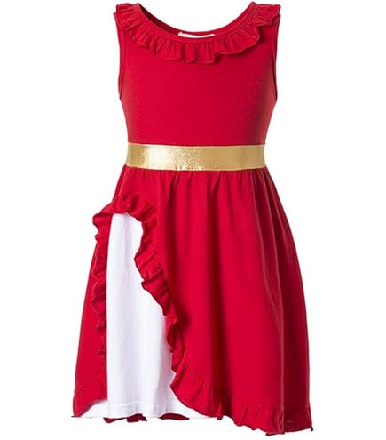princess elena dress amazon Amazon.com: ZALOORIY Girls Princess Costume Dress with Accessories (Red, 7-8T) : Clothing, Shoes & Jewelry