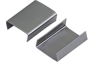 NVOYAJUAN Open (Snap-On) Seals for 3/4" Width Steel Strapping Metal Clips for Packaging Banding Strong and Safe(100pcs)