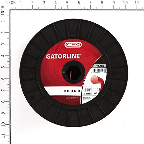 Oregon 23-595 Gatorline Professional 5-Pound Spool of .095-Inch-by-1445-Foot Round String Trimmer Line, Red