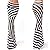 VEZAD High Waist Striped Fold Women Asymmetric Over Stretch Long Maxi Skirt White