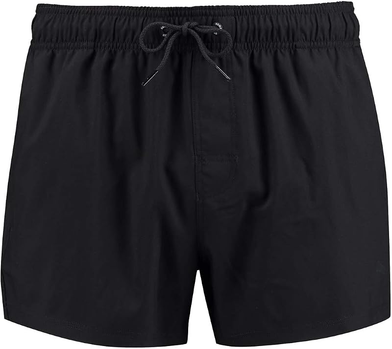 SWIM MEN SHORT LENGTH SWIM SHORTS 1P - C: black_T: M