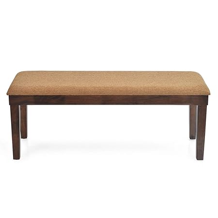 @home by Nilkamal Olenna Two Seater Dining Bench (Walnut)