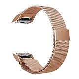 Gear S2 Watch Band, Fintie [Magnet Lock] Milanese Loop Adjustable Stainless Steel Replacement Strap Wrist Bands for Samsung Gear S2 SM-R720 / SM-R730 Smart Watch, fits 6.7''-10.2'' Wrist - Rose Gold