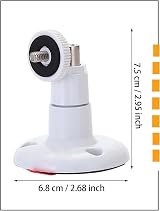 PAIKUU 2Pcs Ring Camera Wall Mount Adhesive Screwless 360° Adjustable view 2