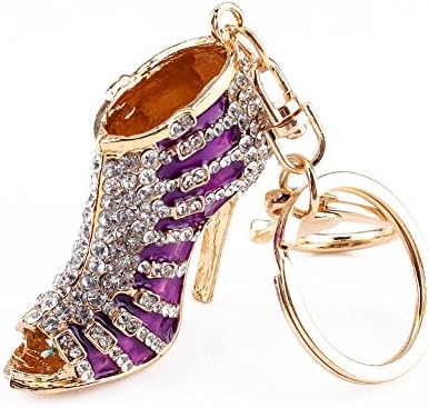 Oligex(TM) Hot Sale Novelty Gift High Heel Shoes Key Chains Charm Key Rings Women Handbag Crystal Key Holder Decoration Pendant Jewelry