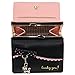 The Orient Bee Women's Faux Leather Cute Kitty Bowknot Small Wallet Coin Card Holder Wallet (Lavender)