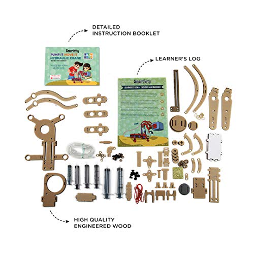 image for Smartivity Pump It Move It Hydraulic Crane , STEM Learning Toys, Creat