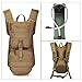 G4Free Tactical Hydration Backpacks Water Packs with 3L BPA Free Bladder Kids Adults for Hiking, Cycling, Running, Skiing, Walking and Climbing(Tan)