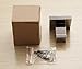 Leyden Polished Chrome Coat Hooks, Bathroom Silver Robe Hooks Towel Hanger Wall Mounted Square Modern Door Clothes