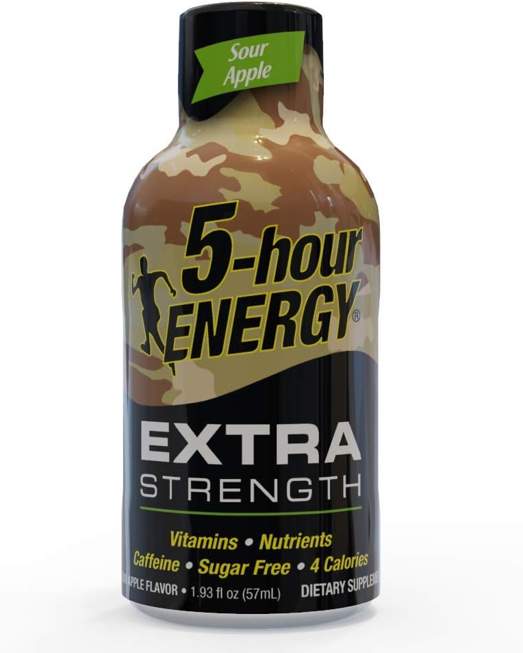 5-hour ENERGY Shot, Extra Strength Blue Raspberry, 1.93 Ounce, 24 count: Health & Personal Care