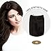 COCO Secret Extensions Dark Brown Hair Synthetic Hair Straight 16 Inches