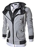 TheLees Men's Slim Fit Hood Cotton Jacket