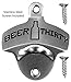 Beer Thirty Wall Mounted Bottle Opener with Free Stainless Steel Mounting Screws by Barware Gear