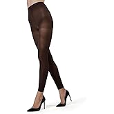 MeMoi Control Top Footless Tights, Smoothing Semi Opaque Tights for Women - Sizes Small to Queen 2