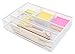 EasyPAG Mesh 3 Slot Collection Desk Drawer Organizer Accessories Tray,White