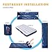 KingCamp Camping Air Mattress with Built-in Foot Pump Single/Double Tent Bed Luxury Comfort Inflatable Camping Mat Sleeping Pad Airbed Coil-Beam Technology