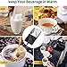 SCOBUTY Coffee Warmer,Coffee Mug Warmer,Cup Warmer,Electric Beverage Warmer & Wireless Charger,Constant temperature 131℉/55℃, 2 IN 1 Heating Mug Cup Warmer Set for Home/Office to Warm Coffee, Tea, Milk