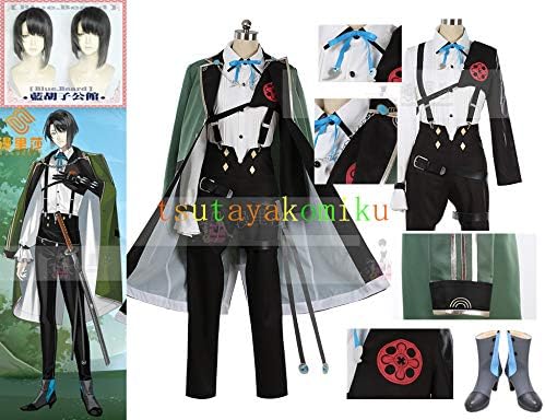 刀剣乱舞 新刀剣男士 打刀 松井江 コスプレ衣装 靴 ウィッグ