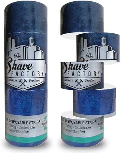 The Shave Factory Hygienic White Neck Strips 500 Disposable Barber Salon