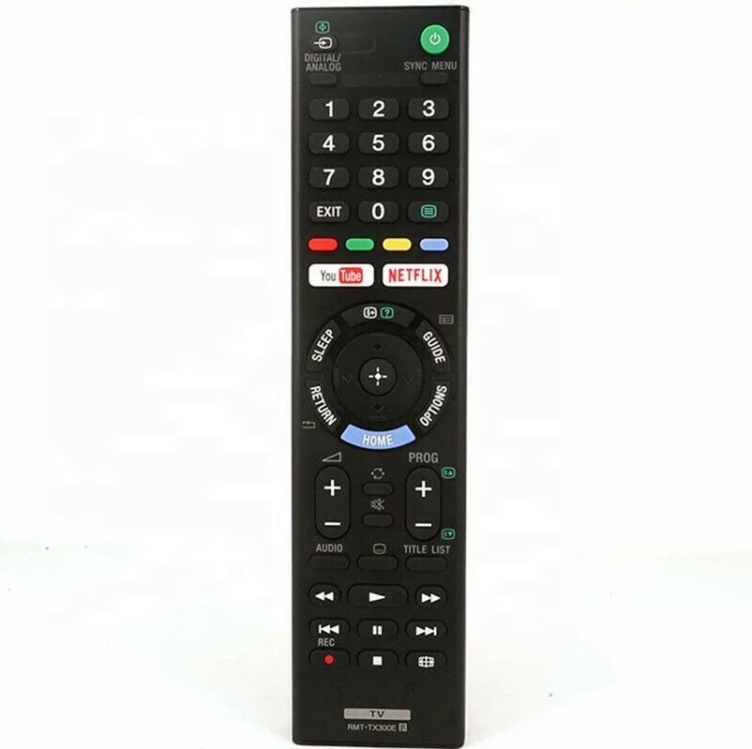 Replacement sony tv remote control RMT-TX300E fit for sony bravia tv with Netflix YouTube buttons - Compatible with DL32W660E KDL32W660E KDL40W660E KDL40W660E KD-43X7000E KD43X7000F KD-55X7000E etc
