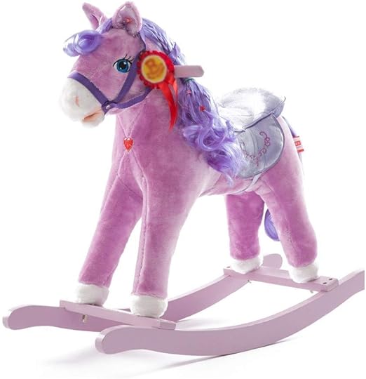 purple rocking horse