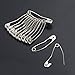 Outus 160 PC Two Size Quilting Pins 1 Inch and 1.5 Inch Curved Quilting Safety Pins Curved Safety Pins Quilting Basting Pins with Plastic Cases, 2 Sizes, Steel