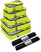 HERO Packing Cubes (5 Set) - Travel Organizers with 2 Bonus Laundry Bags - Includes Ebook on How To Pack A Suitcase by Asher & Lyric