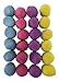 Neat Innovations Soft Plush Squeaky Egg Shaped Balls for Dogs or Cats (24 Pack, Pink, Yellow, Blue, Purple Pastel)