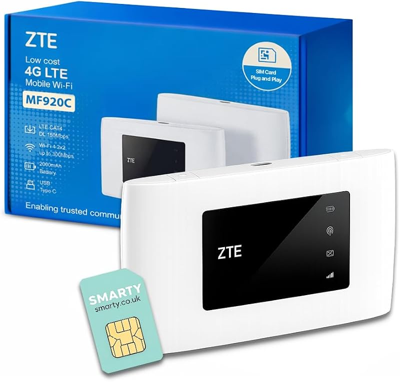 ZTE MF920 4G MiFi Router Unlocked Portable WiFi Hotspot SIM Slot 32 Devices