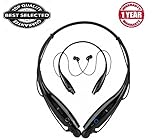 You Gadget SAMSUNG GALAXY J7 MAX Compatible 2017 HBS-730 sports Wireless Bluetooth Headphones Neckband Hands Free Sport Stereo Headset in Ear Head phone Earbuds for Mobile Phone(BLACK COLOUR)