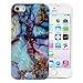 iPhone SE 5s Case, Wastou [Marble Stone Pattern Series] Soft TPU Creative Case for iPhone SE 5s (Magic Blue)