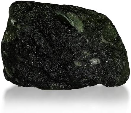 GemPundit 2.92 Grams Natural Unheated and Untreated Lab Certified Moldavite Healing Gemstone from Czech Republic