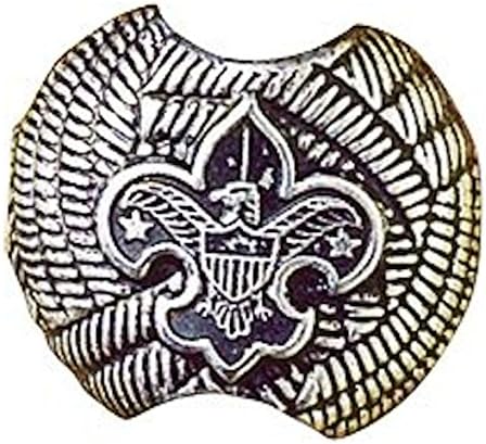 Boy Scout Pressed Metal Neckerchief Scarf Tie Slide w/ Loop on Backside Toy