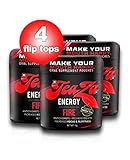 Teaza Herbal Energy Pouch Fire with Cayenne and Habenero 4 Pack