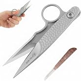 Premium Tailor Scissors, Stainless Steel Mini Embroidery Snips, Precision Thread Snips for Cloth Leather Embroidery, Includes Protective Sheath &amp; 1x Seam Ripper, 4.61 x 1.69 inch