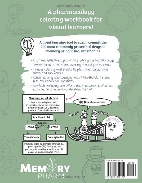 Top 200 Drugs Made Easy: Pharmacology Coloring Book on Galleon Philippines