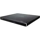 LG Electronics BP60NB10 Ultra Slim Portable Hybrid Drive UHD 4K/Blu-ray/DVD+/-RW Drive, USB 3.0 Compatible, PC Windows, Linux