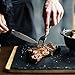 Equinox 4-Piece Stainless Steel Steak Knife Set, Serrated Steak Knives Set of 4 With ABS Handle